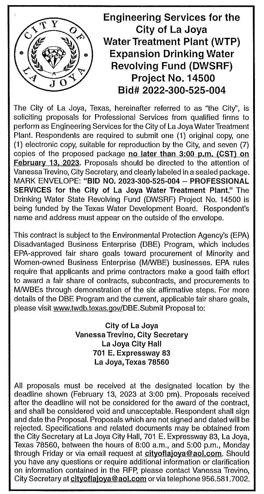 January 2023 city of la joya